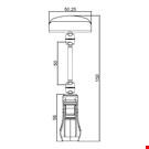PINZA CON ASTA MM. 50 E PORTA MESSAGGIO MM. 27