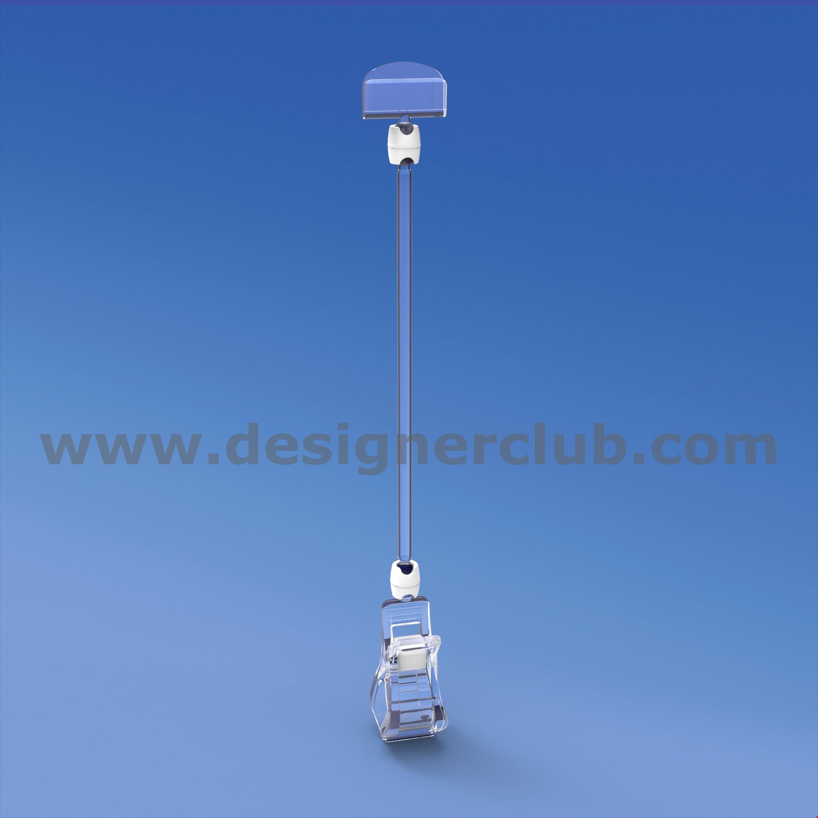 PINZA CON ASTA MM. 150 E PORTA MESSAGGIO MM. 27