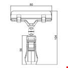 PINZA CON PORTA MESSAGGIO A PINZA MM. 80