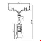 PINZA CON ASTA MM. 15 E PORTA MESSAGGIO A PINZA MM. 80