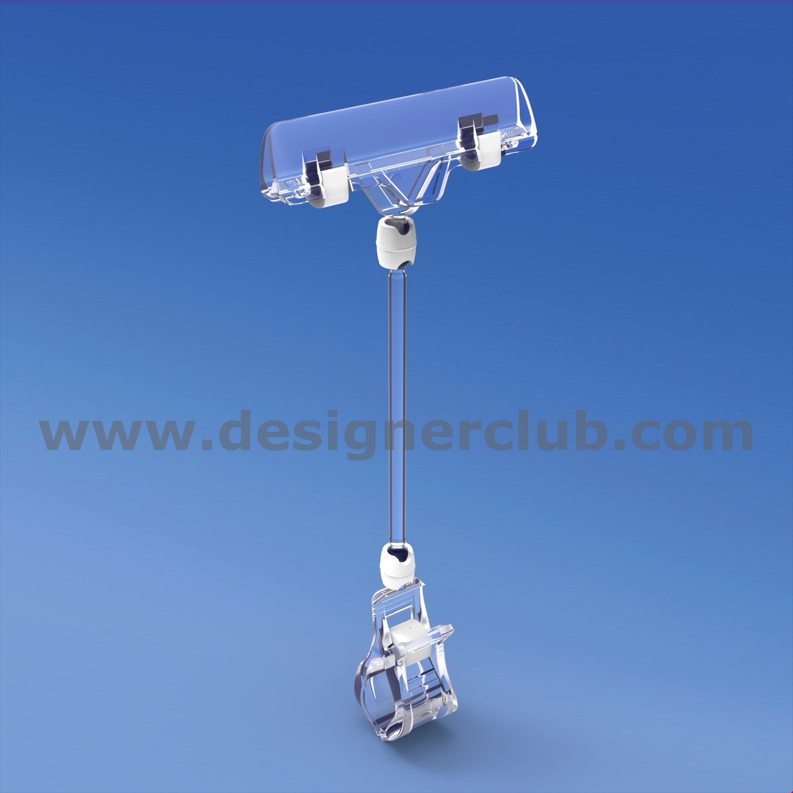 PINZA CON ASTA MM. 100 E PORTA MESSAGGIO A PINZA MM. 80