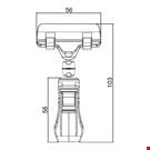PINZA CON PORTA MESSAGGIO A PINZA MM. 56