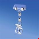PINZA CON ASTA MM. 15 E PORTA MESSAGGIO A PINZA MM. 56