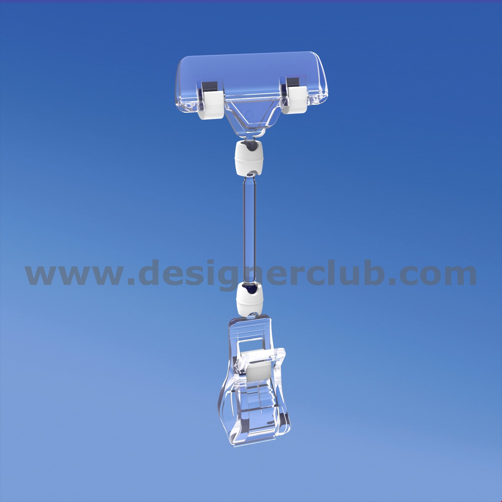 PINZA CON ASTA MM. 50 E PORTA MESSAGGIO A PINZA MM. 56