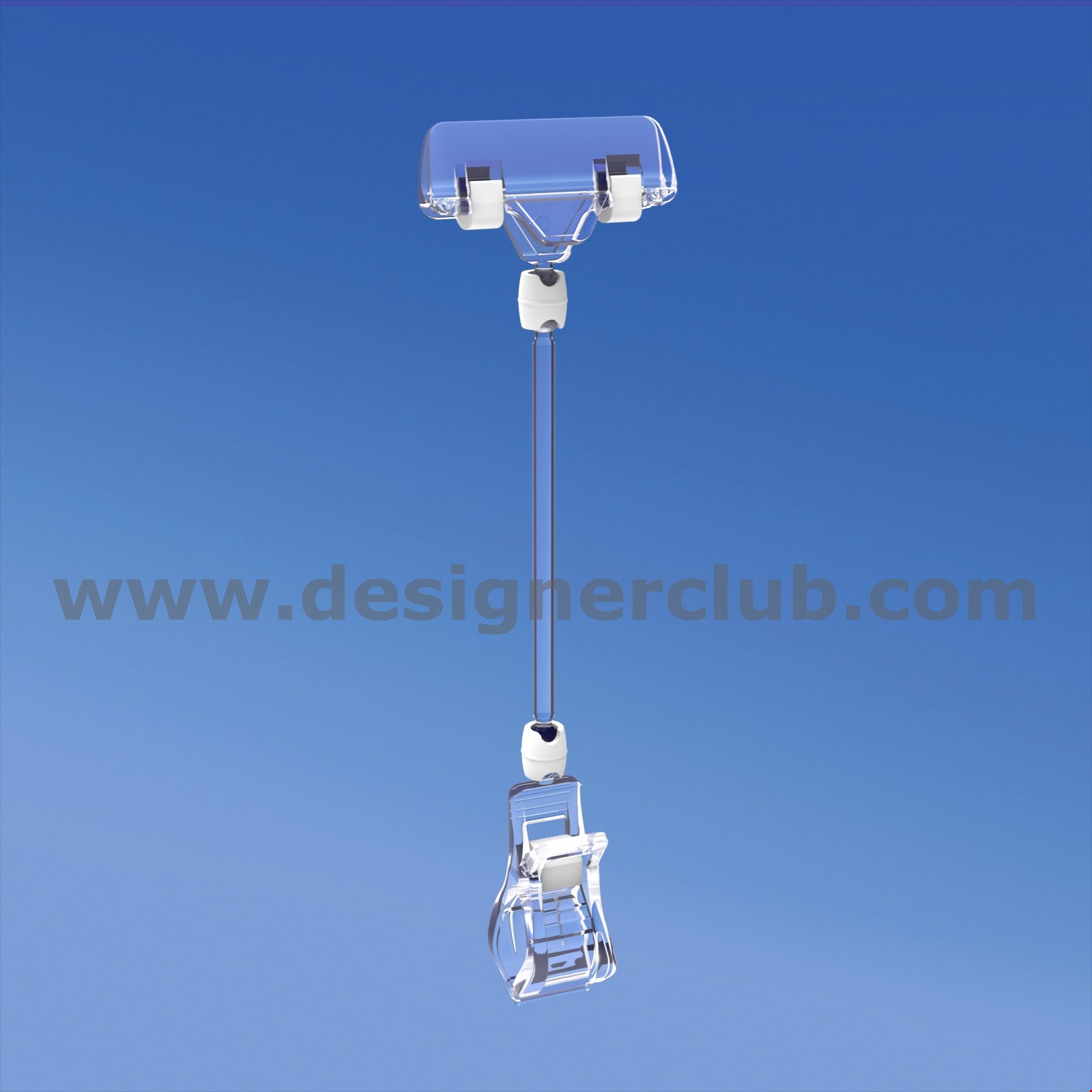PINZA CON ASTA MM. 100 E PORTA MESSAGGIO A PINZA MM. 56