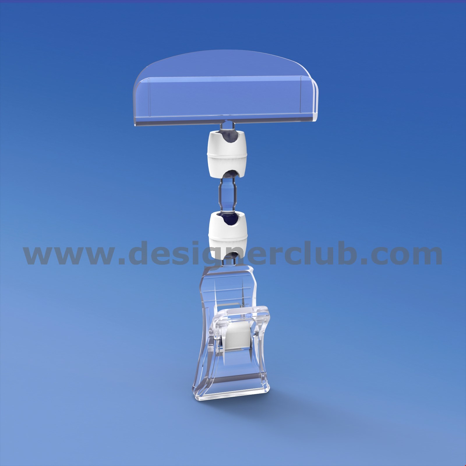 MINI PINZA CON ASTA MM. 15 E PORTA MESSAGGIO MM. 50