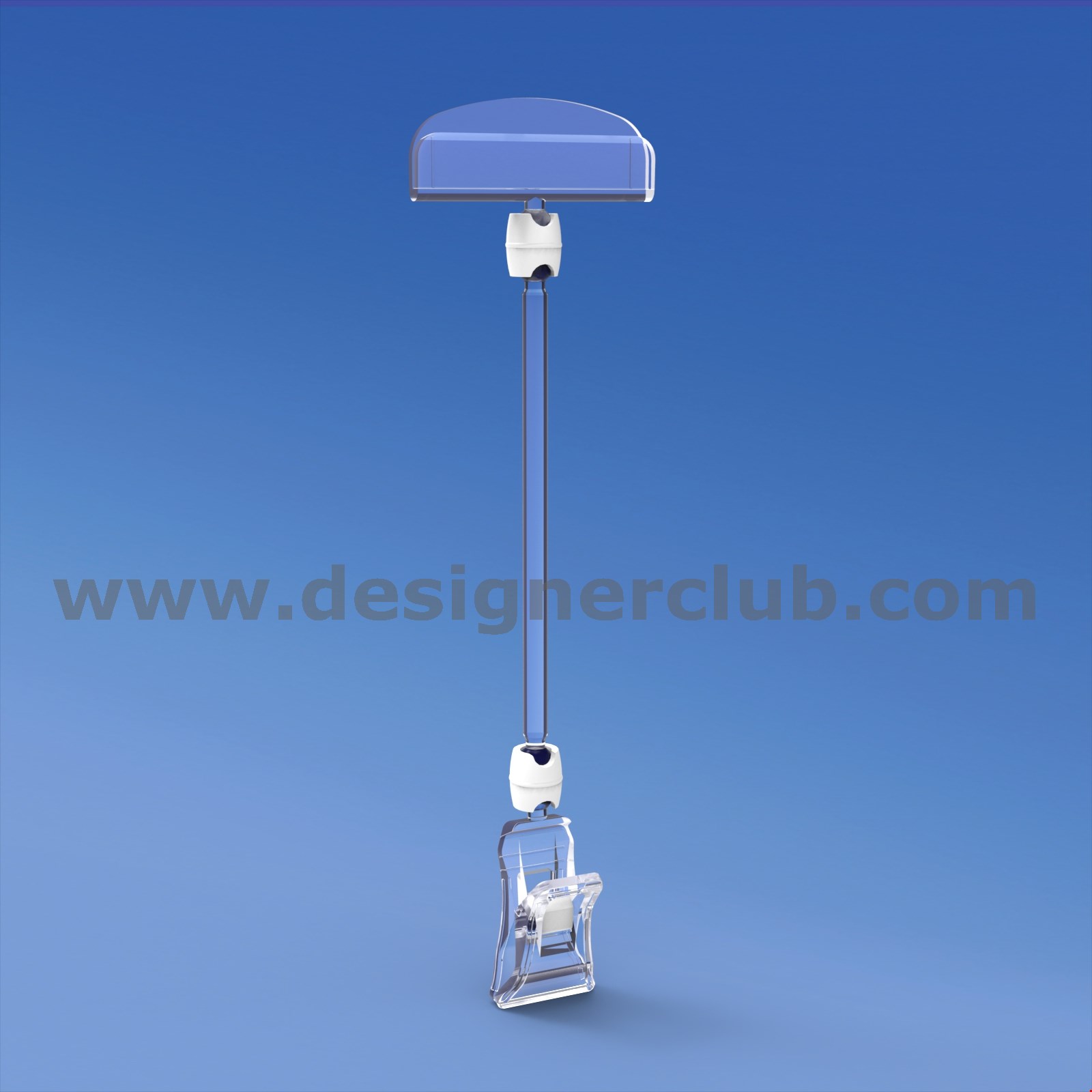 MINI PINZA CON ASTA MM. 100 E PORTA MESSAGGIO MM. 50