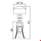MINI PINZA CON PORTA MESSAGGIO MM. 27