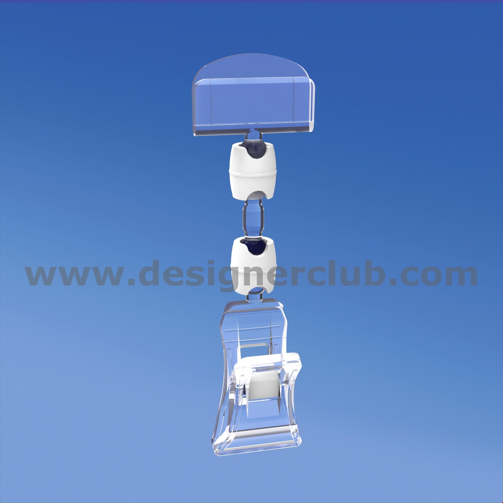 MINI PINZA CON ASTA MM. 15 E PORTA MESSAGGIO MM. 27