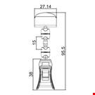 MINI PINZA CON ASTA MM. 15 E PORTA MESSAGGIO MM. 27