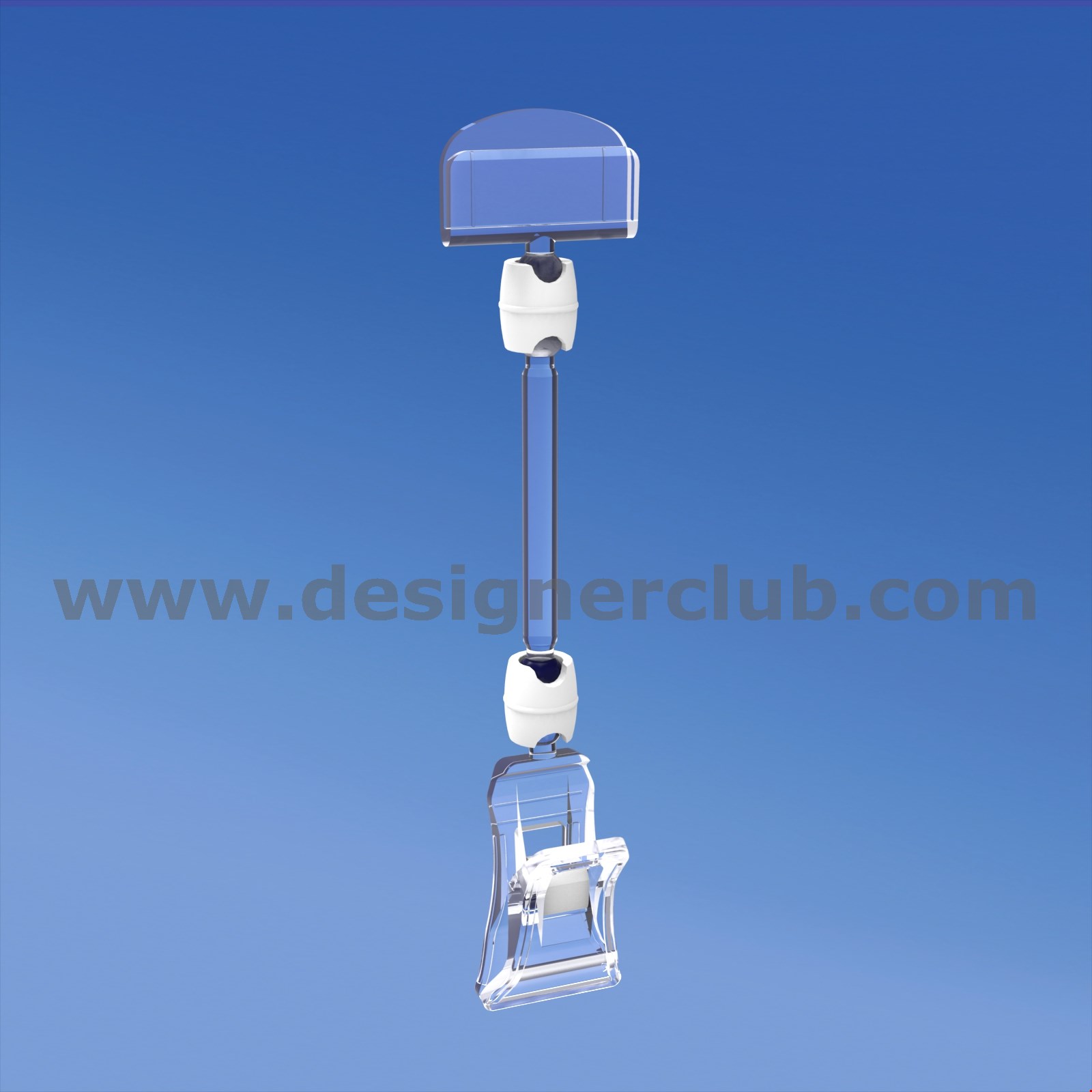 MINI PINZA CON ASTA MM. 50 E PORTA MESSAGGIO MM. 27