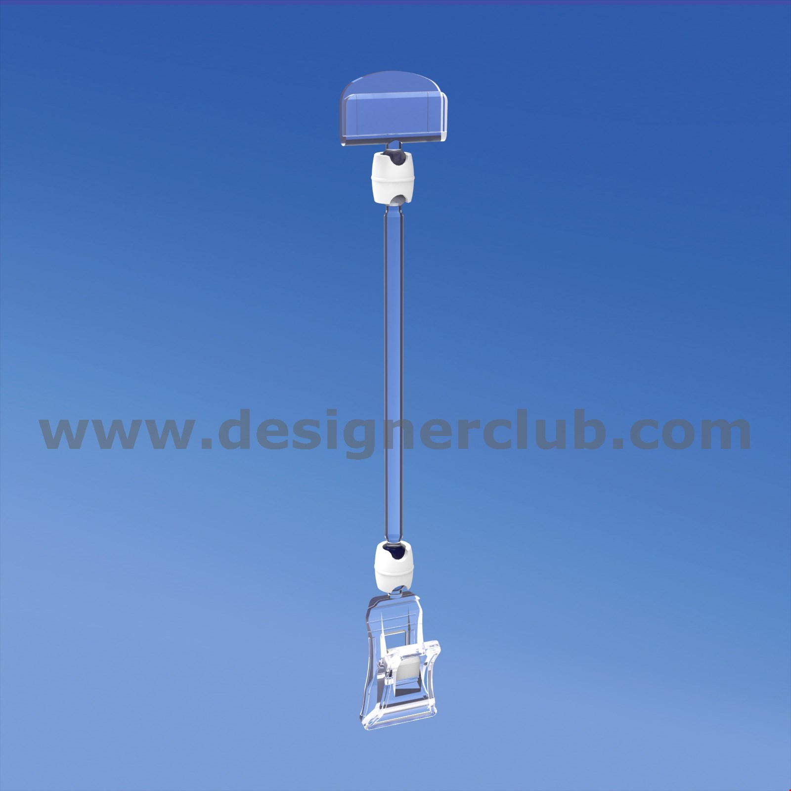 MINI PINZA CON ASTA MM. 100 E PORTA MESSAGGIO MM. 27