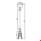 MINI PINZA CON ASTA MM. 100 E PORTA MESSAGGIO MM. 27