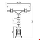 MINI PINZA CON ASTA MM. 15 E PORTA MESSAGGIO A PINZA MM. 80