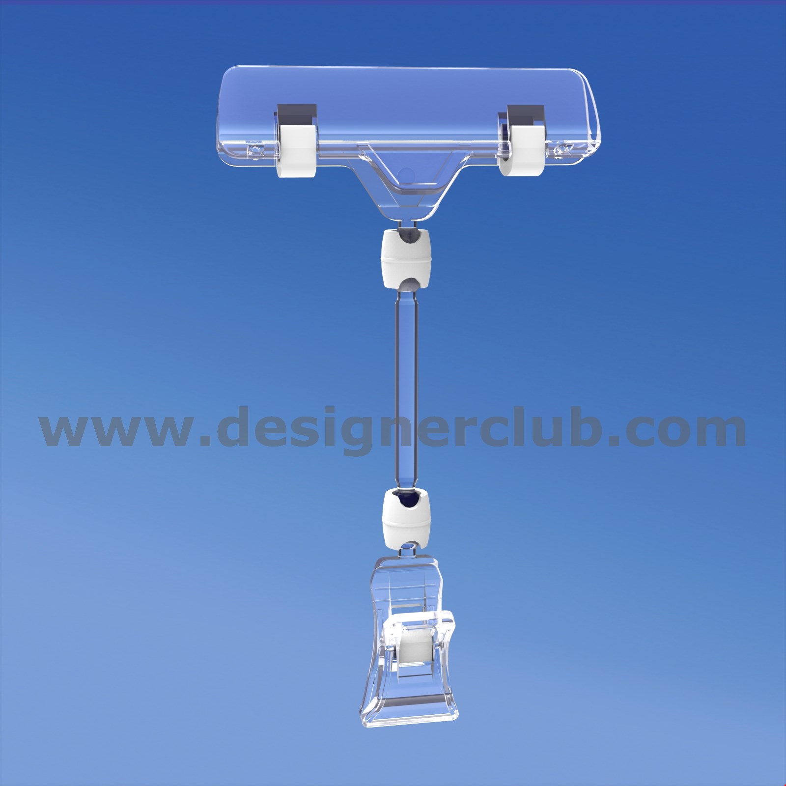 MINI PINZA CON ASTA MM. 50 E PORTA MESSAGGIO A PINZA MM. 80