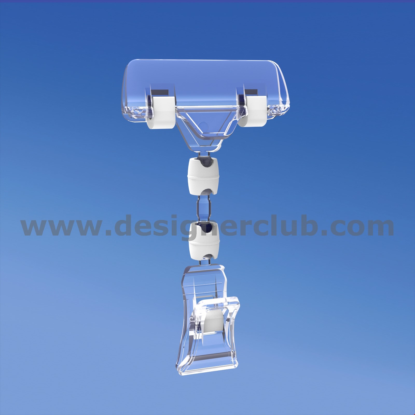 MINI PINZA CON ASTA MM. 15 E PORTA MESSAGGIO A PINZA MM. 56