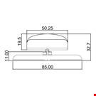 BASE DIAMETRO MM. 85 CON PORTA MESSAGGIO MM. 50