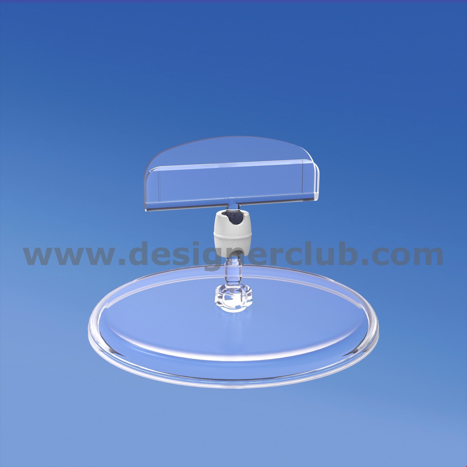 BASE DIAMETRO MM. 85 CON ASTA MM. 15 E PORTA MESSAGGIO MM. 50