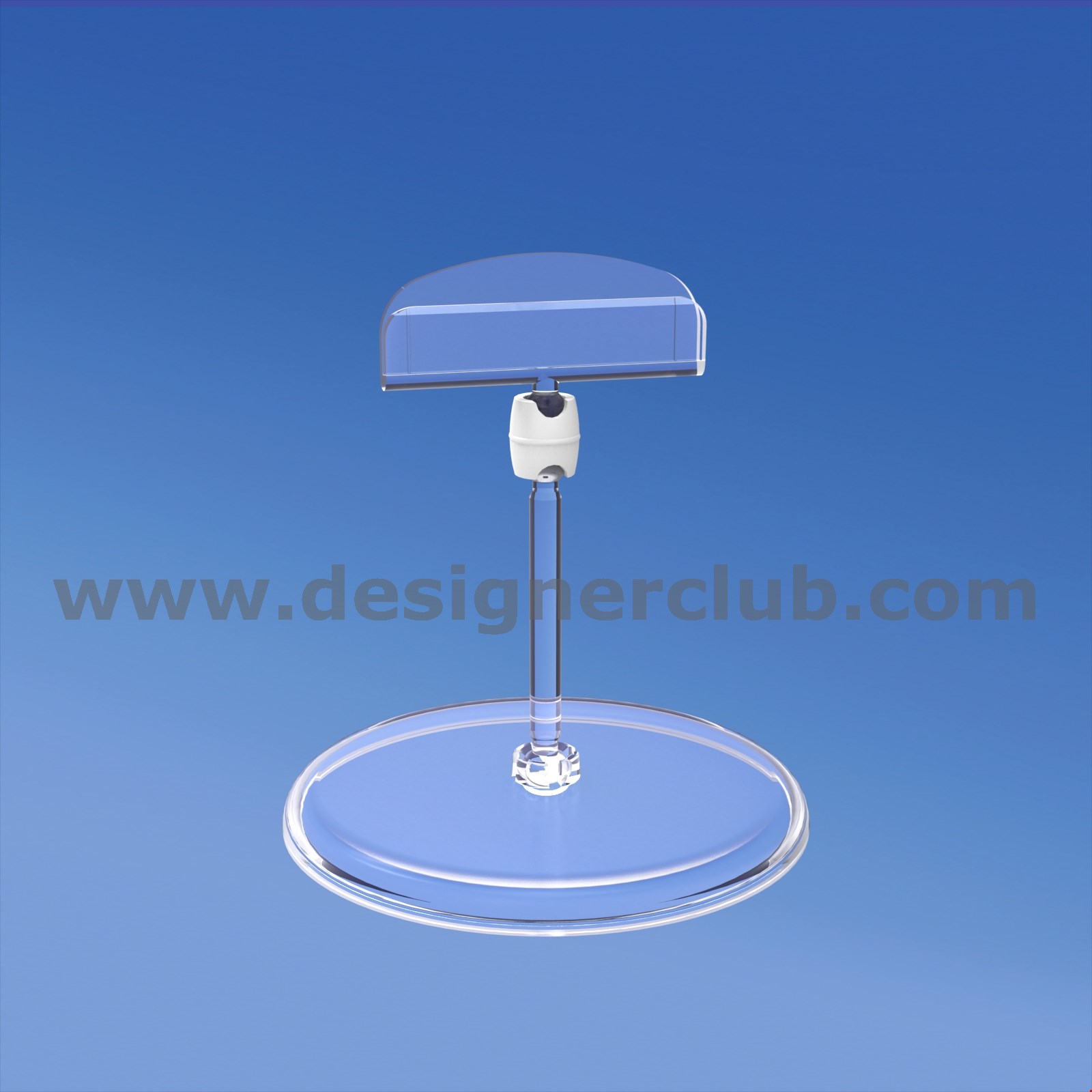 BASE DIAMETRO MM. 85 CON ASTA MM. 50 E PORTA MESSAGGIO MM. 50