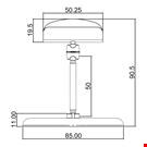BASE DIAMETRO MM. 85 CON ASTA MM. 50 E PORTA MESSAGGIO MM. 50