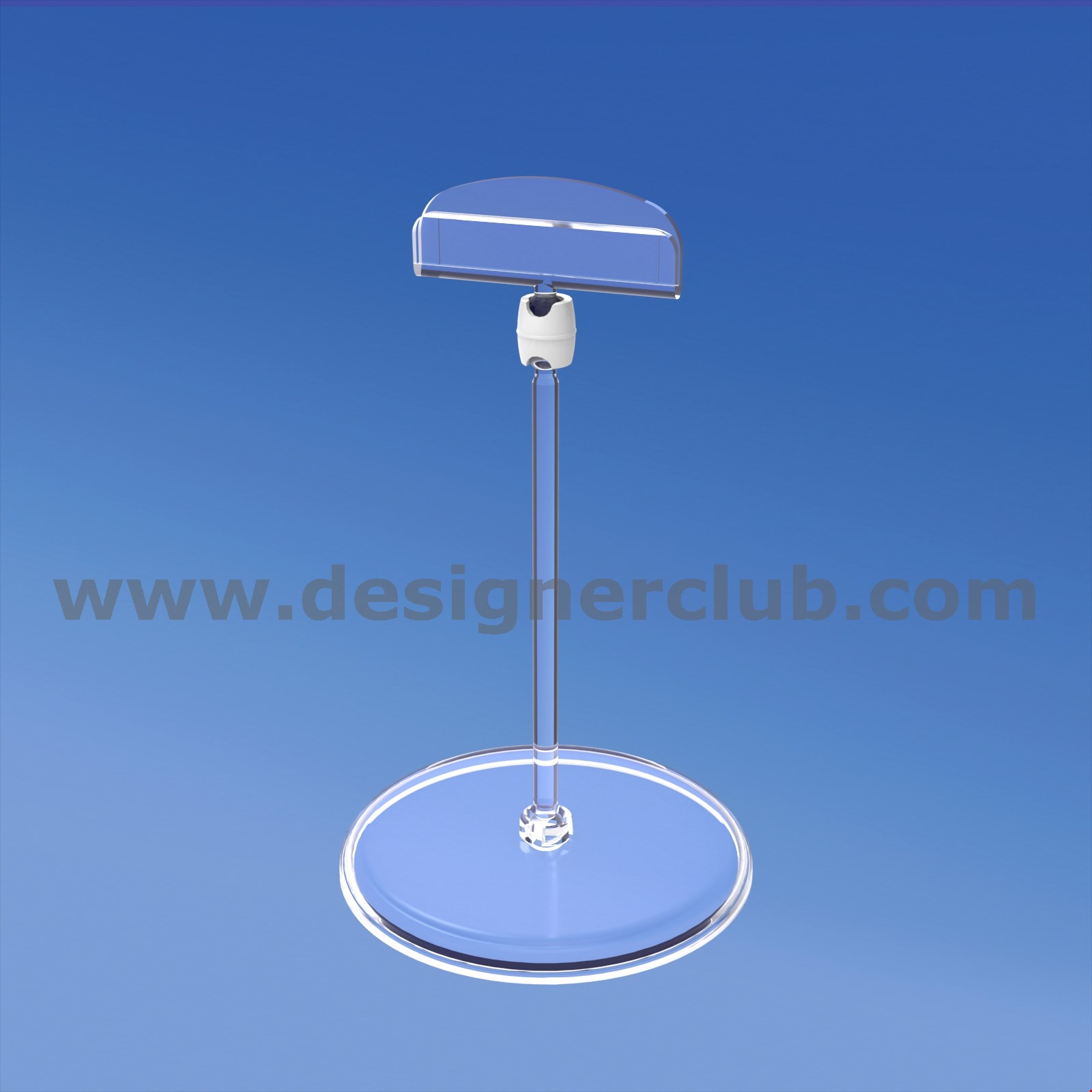 BASE DIAMETRO MM. 85 CON ASTA MM. 100 E PORTA MESSAGGIO MM. 50