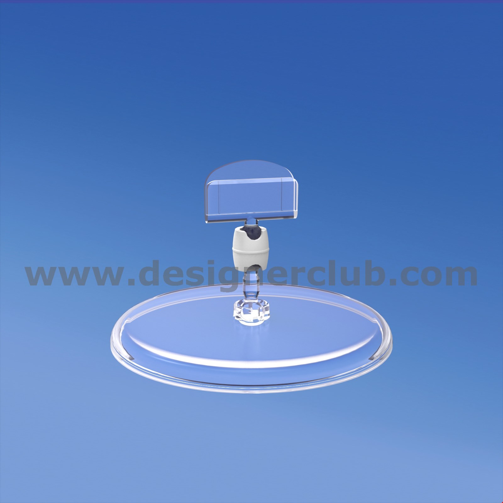 BASE DIAMETRO MM. 85 CON ASTA MM. 15 E PORTA MESSAGGIO MM. 27
