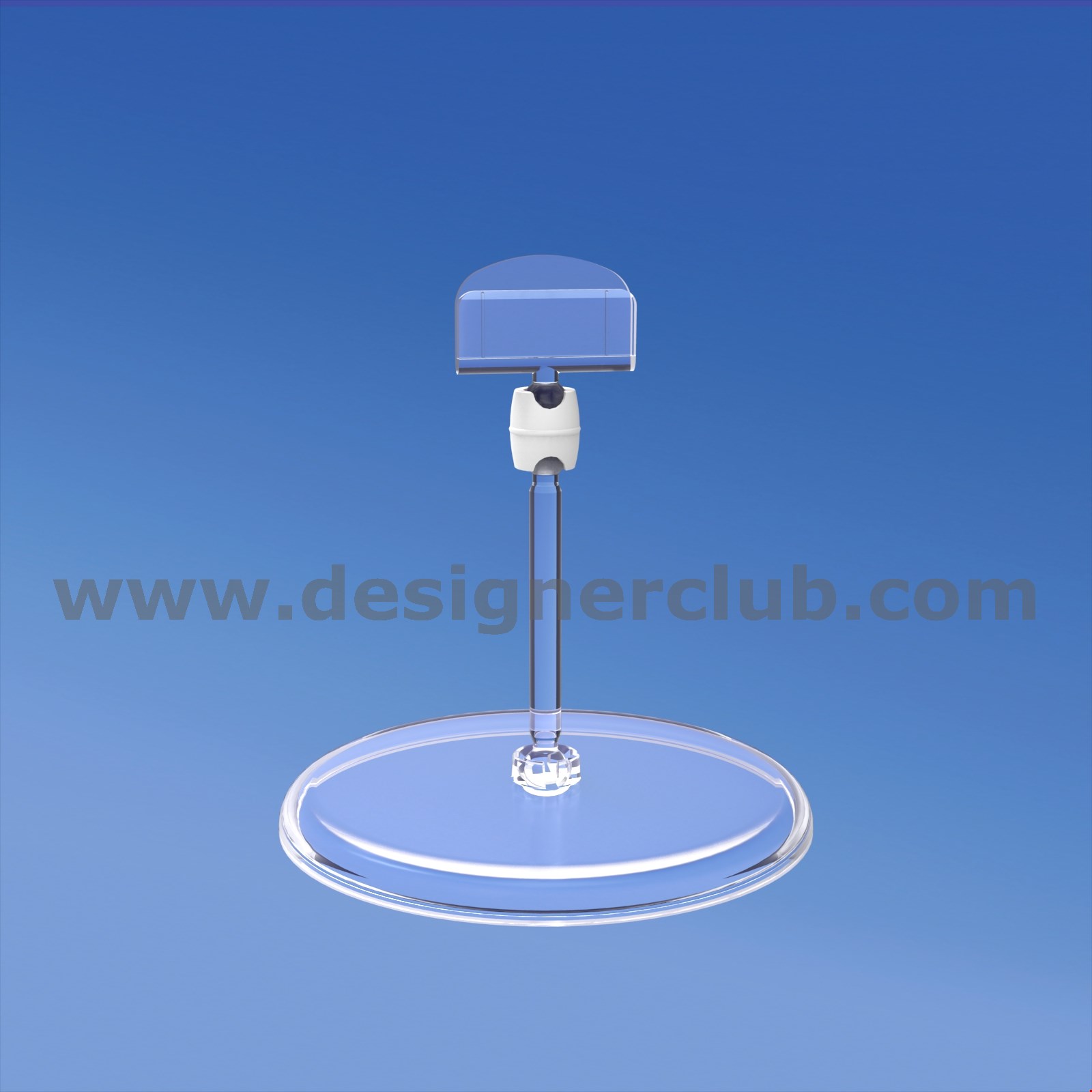 BASE DIAMETRO MM. 85 CON ASTA MM. 50 E PORTA MESSAGGIO MM. 27
