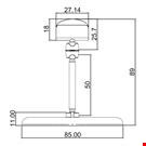 BASE DIAMETRO MM. 85 CON ASTA MM. 50 E PORTA MESSAGGIO MM. 27