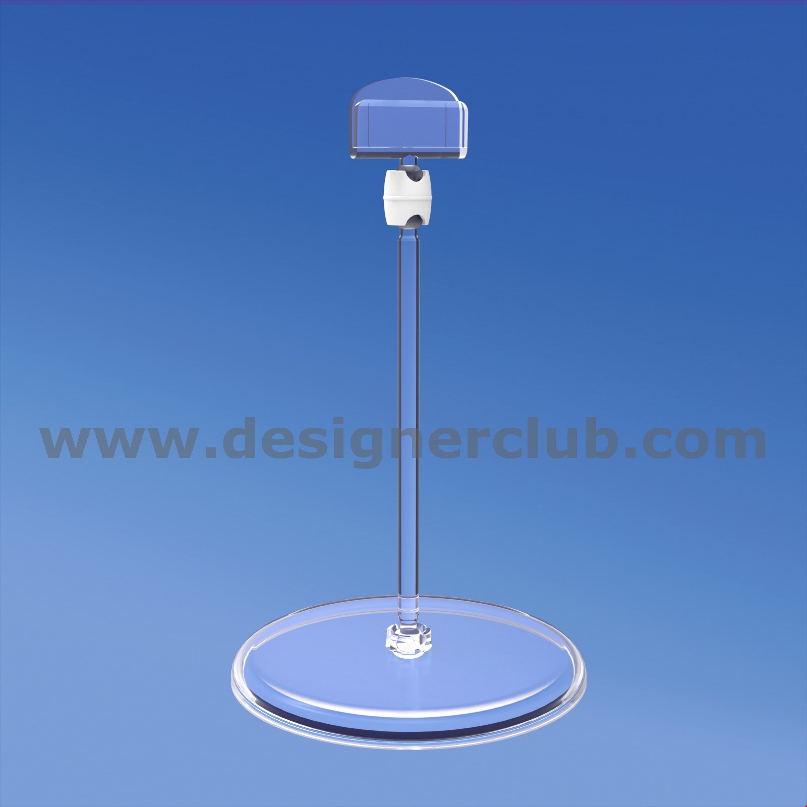 BASE DIAMETRO MM. 85 CON ASTA MM. 100 E PORTA MESSAGGIO MM. 27