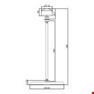 BASE DIAMETRO MM. 85 CON ASTA MM. 150 E PORTA MESSAGGIO MM. 27