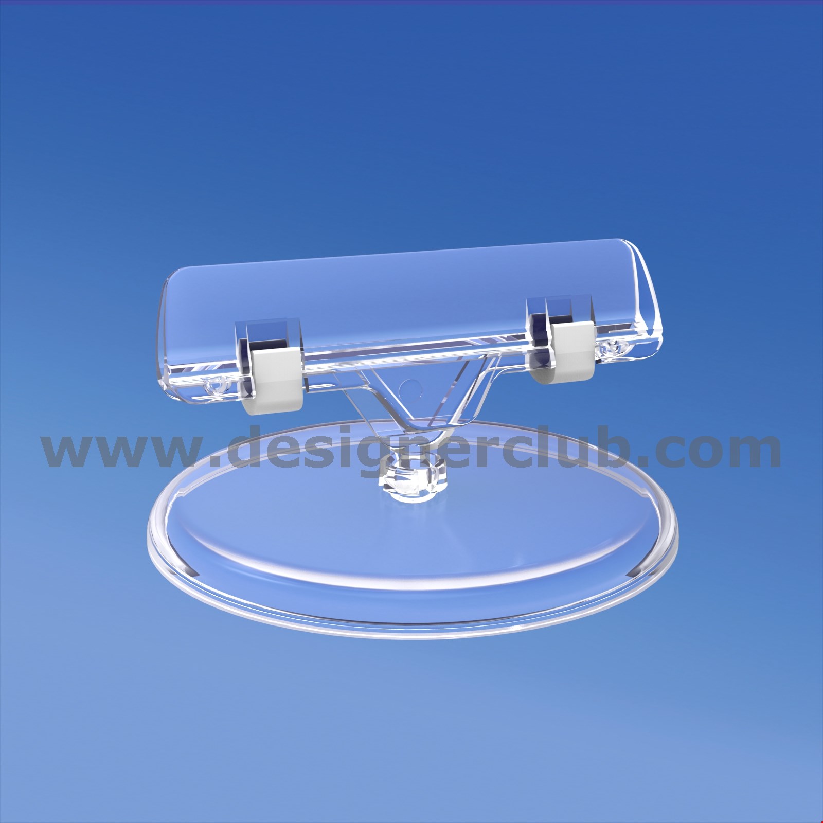 BASE DIAMETRO MM. 85 CON PORTA MESSAGGIO A PINZA MM. 80