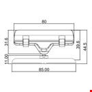 BASE DIAMETRO MM. 85 CON PORTA MESSAGGIO A PINZA MM. 80