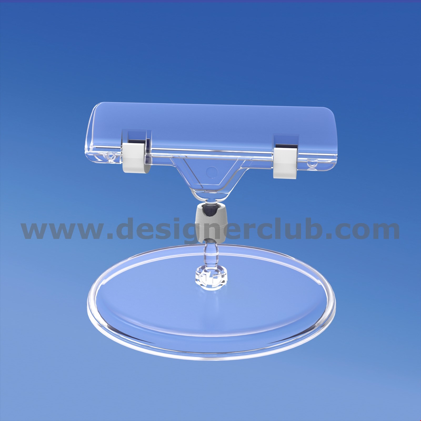 BASE DIAMETER MM. 85 WITH STEM MM. 15 AND CLAMP SIGN HOLDER MM. 80