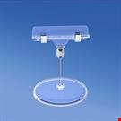 BASE DIAMETRO MM. 85 CON ASTA MM. 50 E PORTA MESSAGGIO A PINZA MM. 80