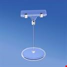 BASE DIAMETRO MM. 85 CON ASTA MM. 100 E PORTA MESSAGGIO A PINZA MM. 80