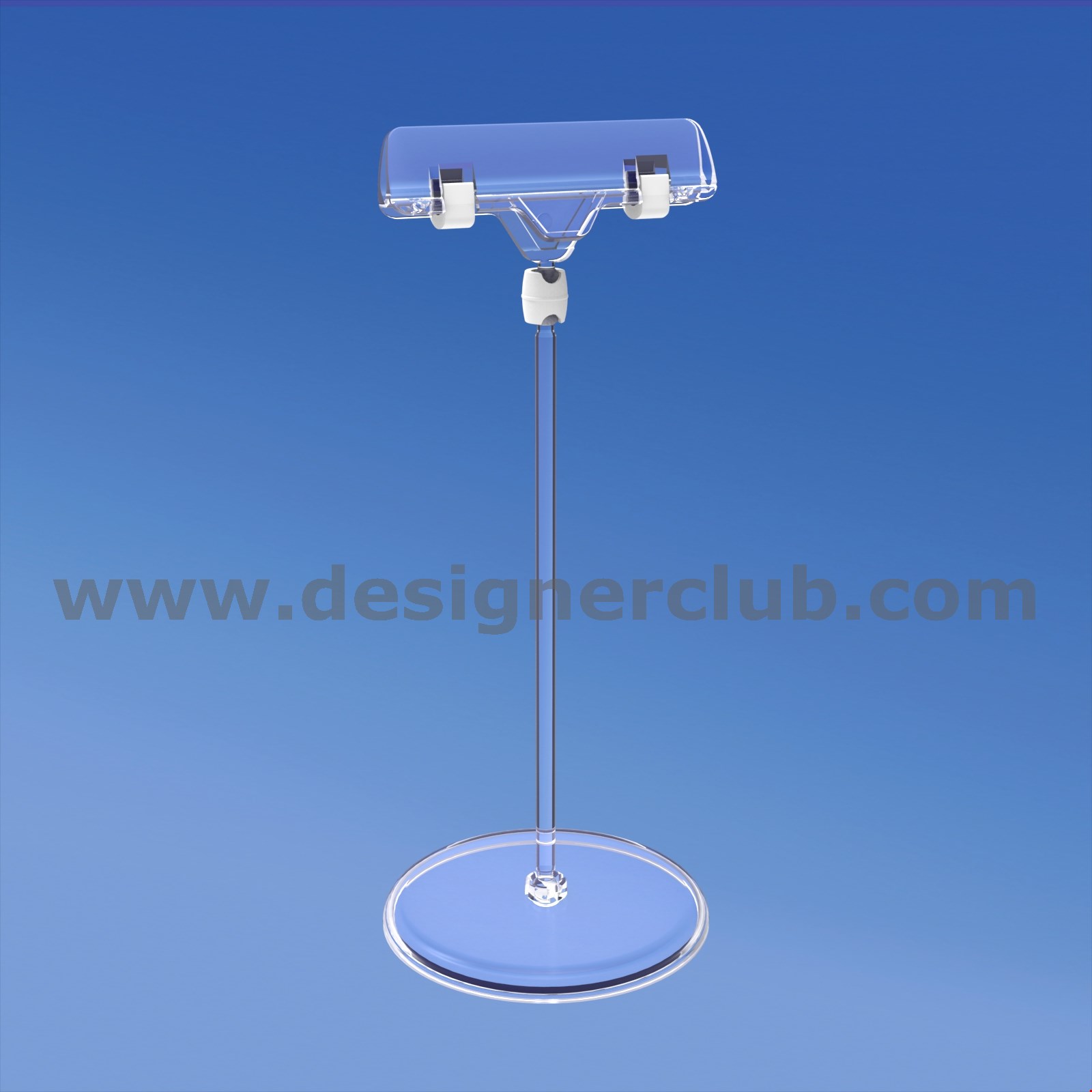 BASE DIAMETER MM. 85 WITH STEM MM. 150 AND CLAMP SIGN HOLDER MM. 80