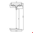 BASE DIAMETRO MM. 85 CON ASTA MM. 150 E PORTA MESSAGGIO A PINZA MM. 80