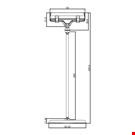 BASE DIAMETRO MM. 85 CON ASTA MM. 200 E PORTA MESSAGGIO A PINZA MM. 80