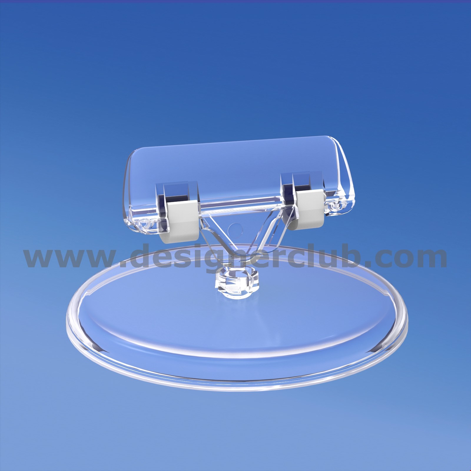 BASE DIAMETRO MM. 85 CON PORTA MESSAGGIO A PINZA MM. 56