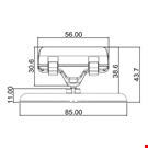 BASE DIAMETRO MM. 85 CON PORTA MESSAGGIO A PINZA MM. 56