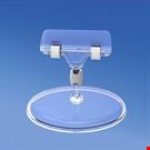 BASE DIAMETRO MM. 85 CON ASTA MM. 15 E PORTA MESSAGGIO A PINZA MM. 56