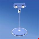 BASE DIAMETRO MM. 85 CON ASTA MM. 100 E PORTA MESSAGGIO A PINZA MM. 56