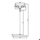 BASE DIAMETRO MM. 85 CON ASTA MM. 150 E PORTA MESSAGGIO A PINZA MM. 56