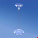 BASE DIAMETRO MM. 85 CON ASTA MM. 200 E PORTA MESSAGGIO A PINZA MM. 56