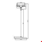 BASE DIAMETRO MM. 85 CON ASTA MM. 200 E PORTA MESSAGGIO A PINZA MM. 56