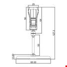 BASE DIAMETRO MM. 85 CON ASTA MM. 50 E PINZA