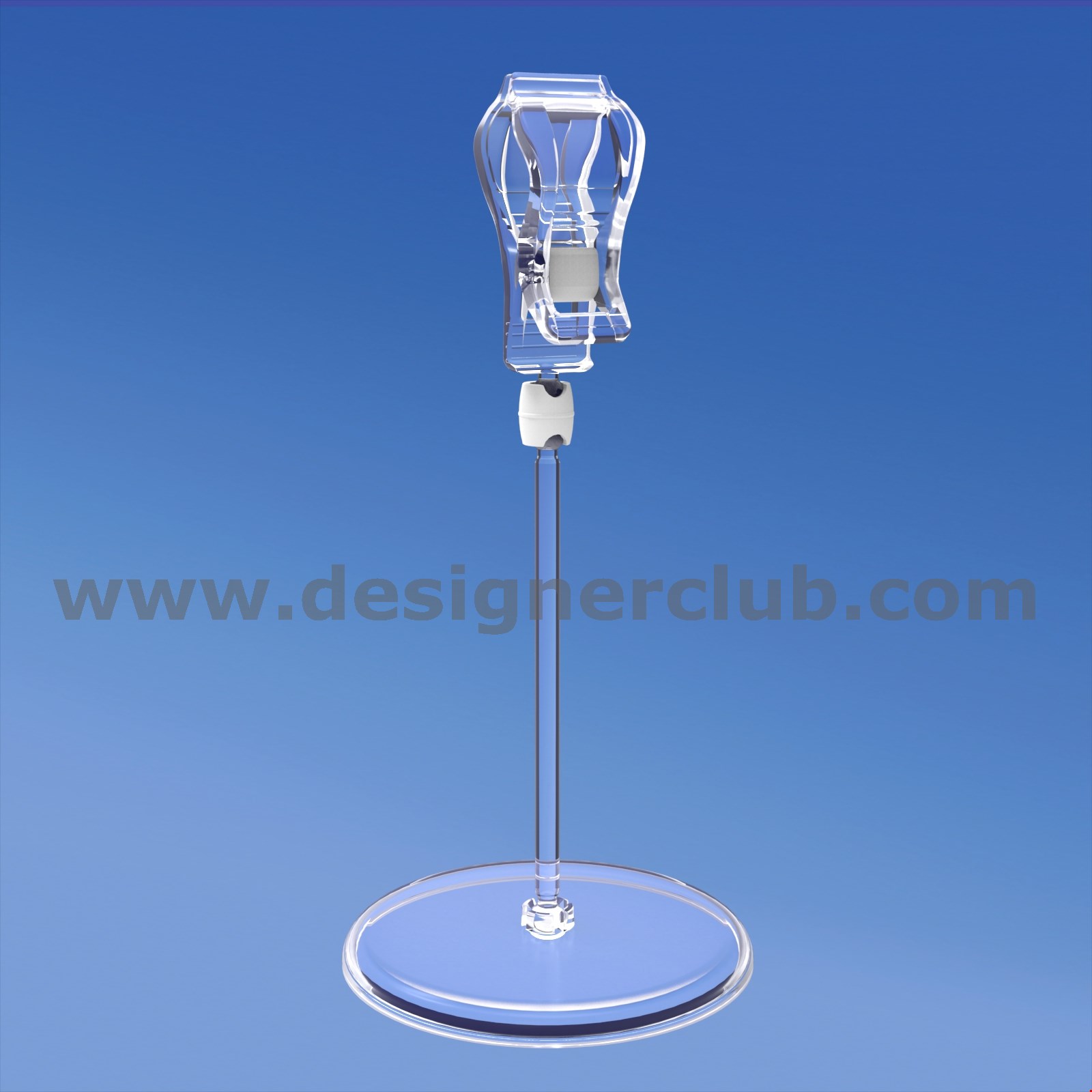 BASE DIAMETRO MM. 85 CON ASTA MM. 100 E PINZA