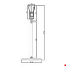 BASE DIAMETRO MM. 85 CON ASTA MM. 150 E PINZA
