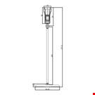BASE DIAMETRO MM. 85 CON ASTA MM. 200 E PINZA