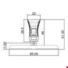 BASE DIAMETRO MM. 85 CON MINI PINZA